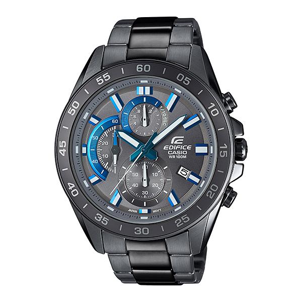 Casio Edifice Chronograph Grey Ion Plated Stainless Steel Band Watch EFV550GY-8A EFV-550GY-8A Watchspree