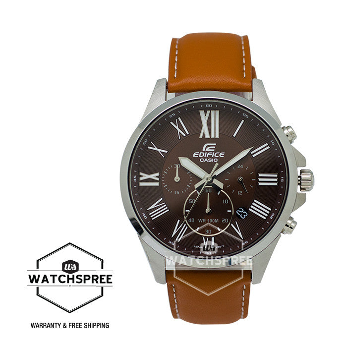 Casio Edifice Chronograph Light Brown Strap Watch EFV500L-5A Watchspree