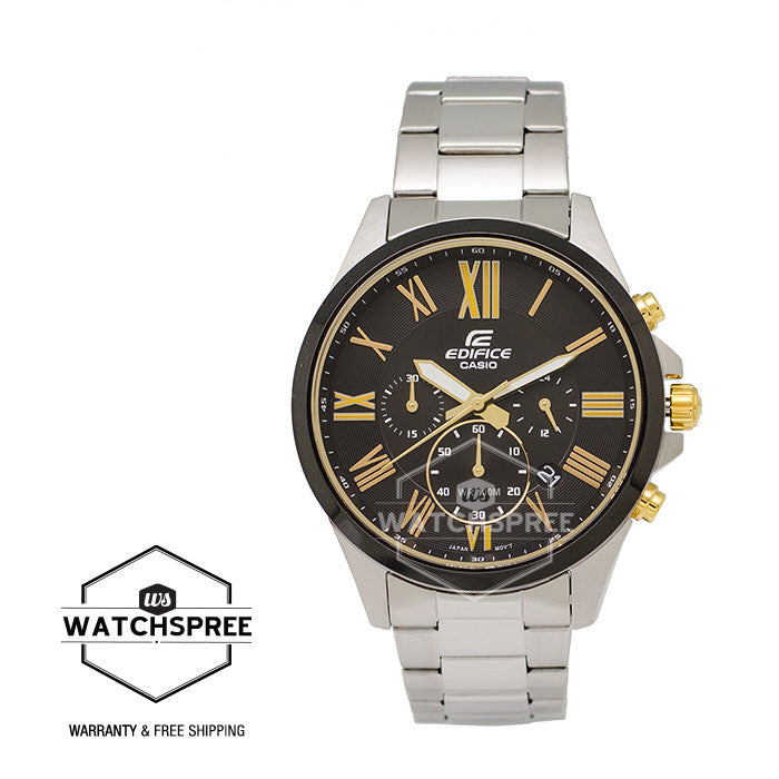 Casio Edifice Chronograph Stainless Steel Watch EFV500DB-1A Watchspree