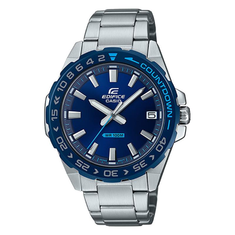 Casio Edifice Silver Stainless Steel Band Watch EFV120DB-2A EFV-120DB-2A Watchspree