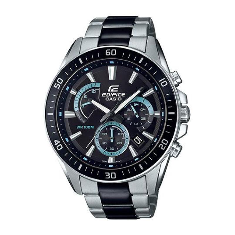 Casio Edifice Standard Chronograph Black Ion Plated Stainless Steel Band Watch EFR552SBK-1A EFR-552SBK-1A Watchspree