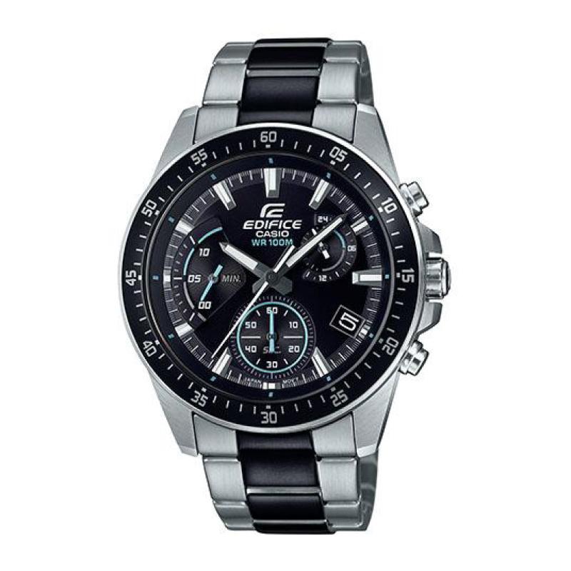 Casio Edifice Standard Chronograph Black Ion Plated Stainless Steel Band Watch EFV540SBK-1A EFV-540SBK-1A Watchspree