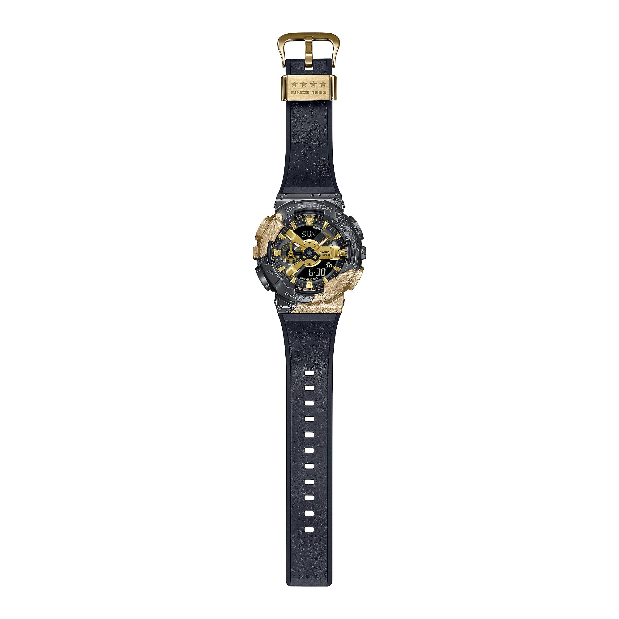 Casio G-Shock 40th Anniversary Adventurer’s Stone Limited Edition Black Hot Stamped Resin Band Watch GM114GEM-1A9 GM-114GEM-1A9 Watchspree