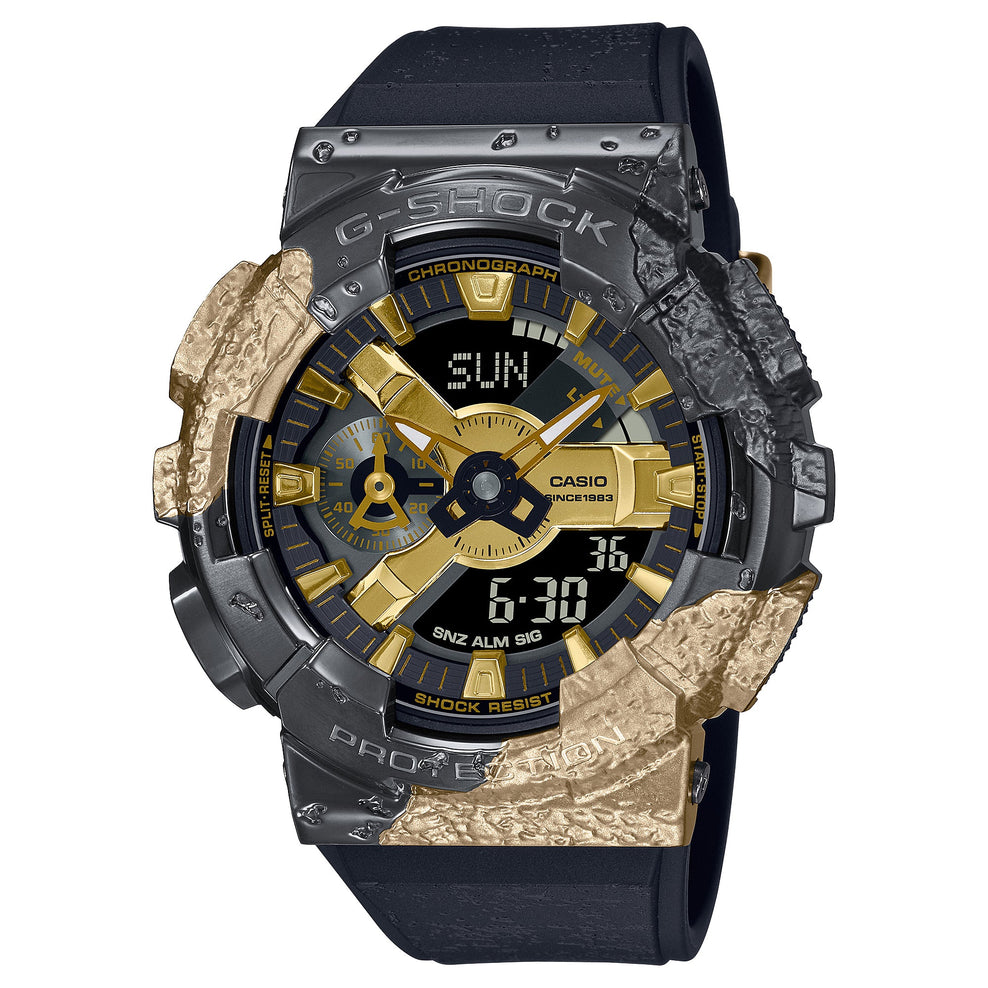 Casio G-Shock 40th Anniversary Adventurer’??¶¦?s Stone Limited Edition Black Hot Stamped Resin Band Watch GM114GEM-1A9 GM-114GEM-1A9