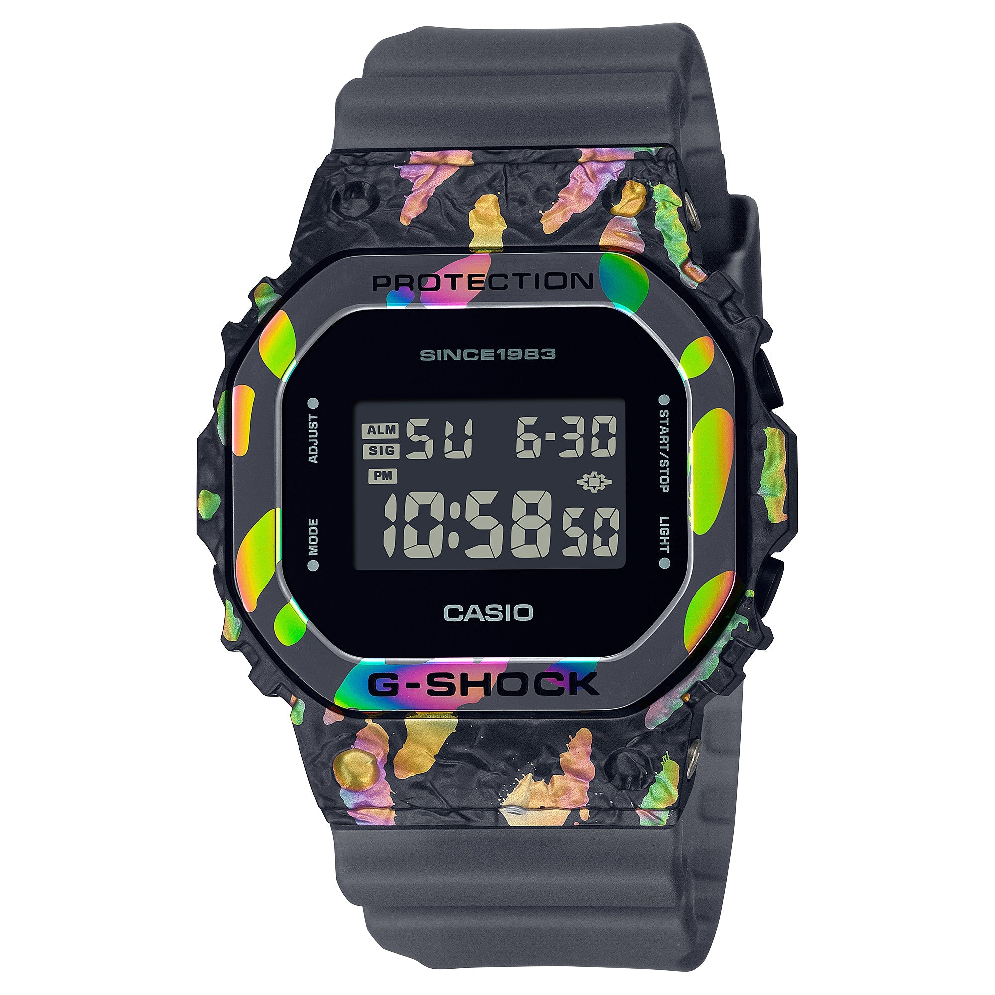 Casio G-Shock 40th Anniversary Adventurer’s Stone Limited Edition Grey Translucent Resin Band Watch GM5640GEM-1D GM-5640GEM-1D GM-5640GEM-1 Watchspree
