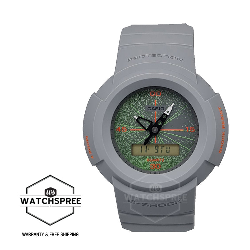Casio G-Shock AW-500 Lineup Music Night Tokyo Series Light Grey Resin Band Watch AW500MNT-8A AW-500MNT-8A Watchspree