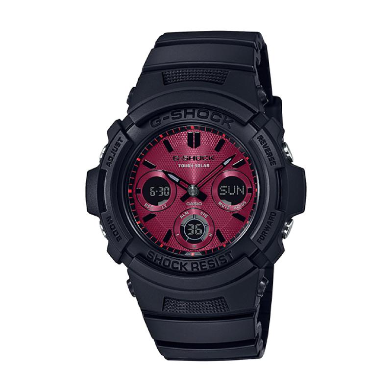 Casio G-Shock AWR-M100 Lineup Special Color Models Black Resin Band Watch AWRM100SAR-1A AWR-M100SAR-1A Watchspree