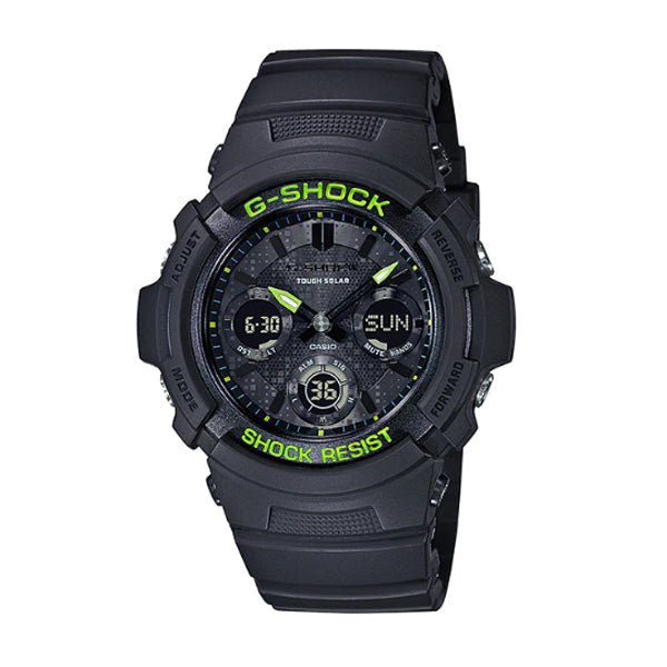 Casio G-Shock AWR-M100 Lineup Special Color Models Black Resin Band Watch AWRM100SDC-1A AWR-M100SDC-1A Watchspree