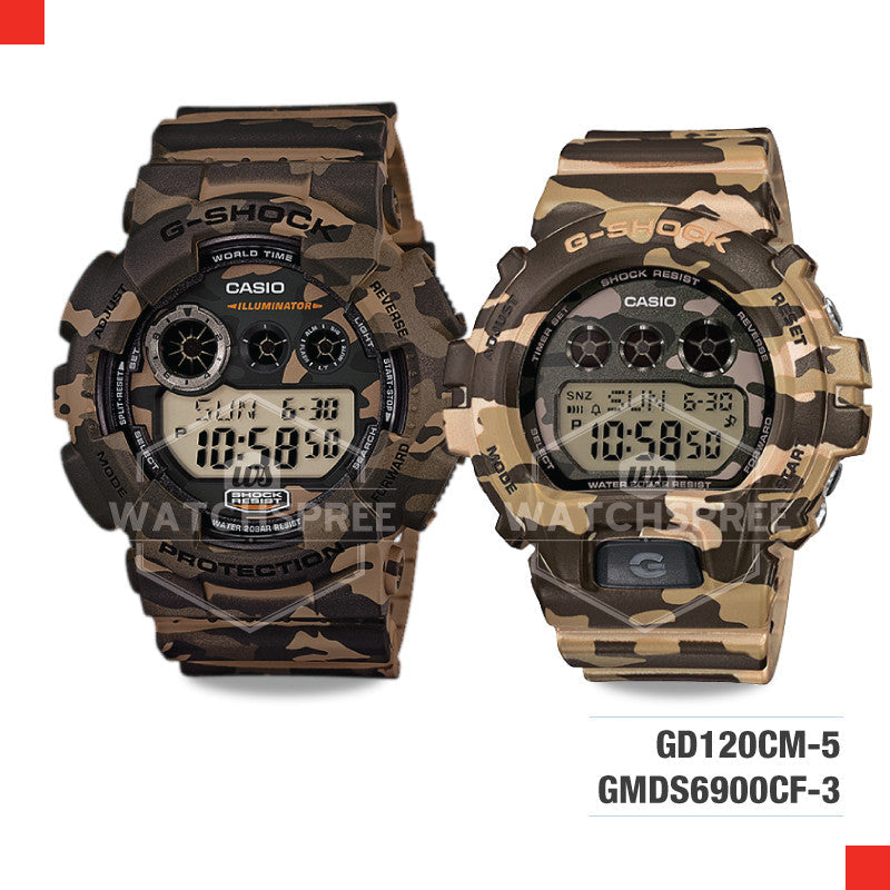Casio G-Shock & Baby-G Couple Watch GMDS6900CF-3D-GD120CM-5D Watchspree