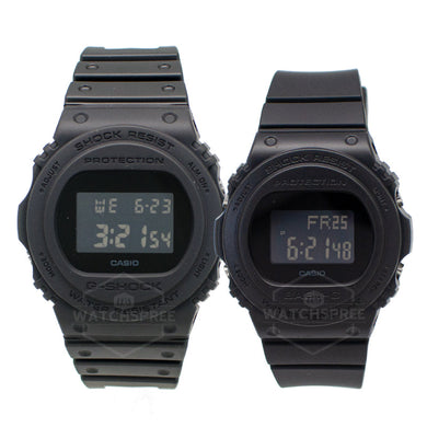 Casio G-Shock & Baby-G Couple Watches BGD570-1D / DW5750E-1B [Couple Watch Set] Watchspree