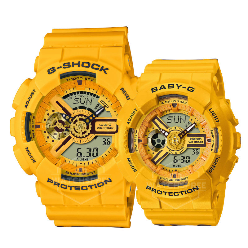 Casio G-Shock & Baby-G Honey-Inspired 2022 Limited Models SLV22A-9A SLV-22A-9A [Couple Watch Set] Watchspree