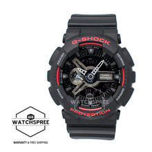 Load image into Gallery viewer, Casio G-Shock Black &amp; Red Series Special Color Models Black Resin Watch GA110HR-1A Watchspree

