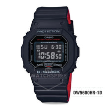 Load image into Gallery viewer, Casio G-Shock Black x Red Heritage Color Series Black and Red Resin Band Watch DW5600HR-1D DW-5600HR-1D Watchspree
