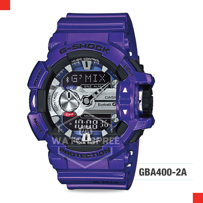 Casio G-Shock G'Mix Bluetooth¶ôÇïÇ?ǯ Series Blue Resin Watch GBA400-2A GBA-400-2A| Watchspree