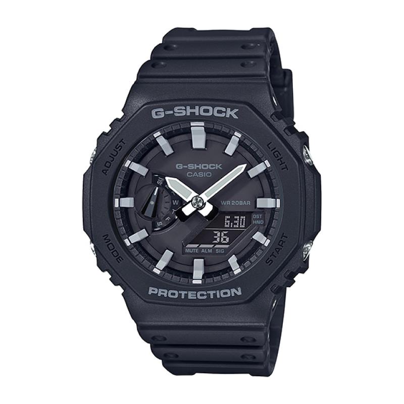 Casio G-Shock Carbon Core Guard Structure Black Resin Band Watch GA2100-1A GA-2100-1A Watchspree
