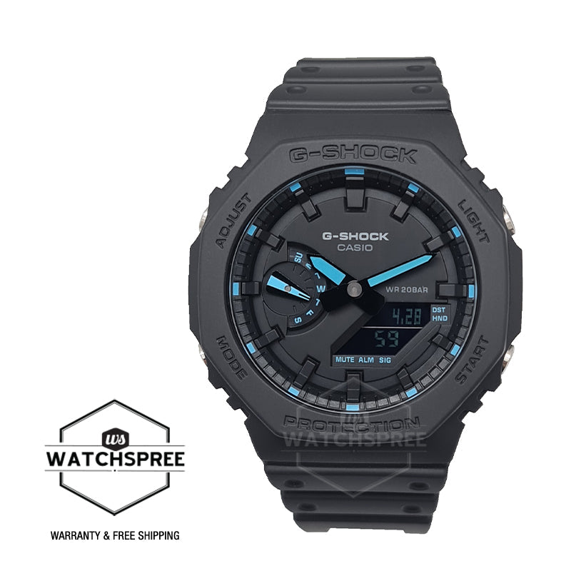 Casio G-Shock Carbon Core Guard Structure Black Resin Band Watch GA2100-1A2 GA-2100-1A2 Watchspree