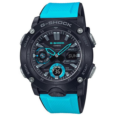 Casio G-Shock Carbon Core Guard Structure Blue Resin Band Watch GA2000-1A2 GA-2000-1A2 Watchspree