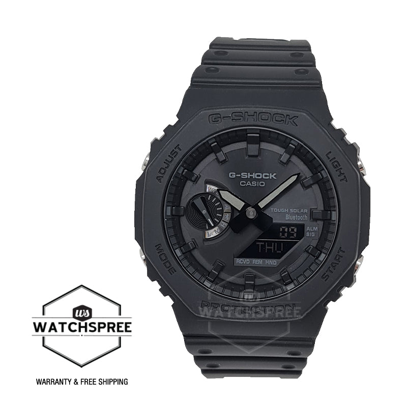 Casio G-Shock Carbon Core Guard Structure Bluetooth¬¨¬®‚àö√ú Solar Powered GA-2100 Lineup Black Resin Band Watch GAB2100-1A1 GA-B2100-1A1 Watchspree