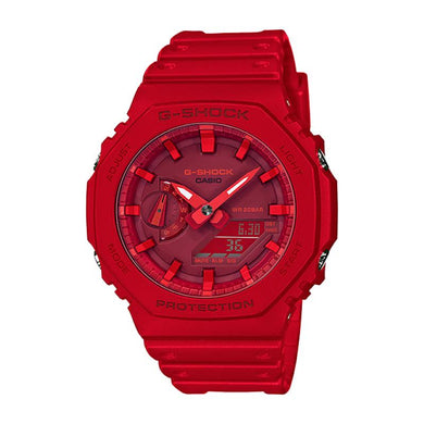 Casio G-Shock Carbon Core Guard Structure Red Resin Band Watch GA2100-4A GA-2100-4A Watchspree