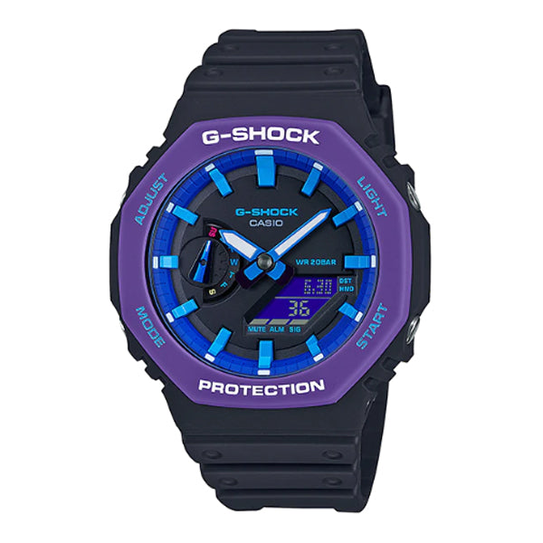 Casio G-Shock Carbon Core Guard Structure Special Colour Black Resin Band Watch GA2100THS-1A GA-2100THS-1A Watchspree