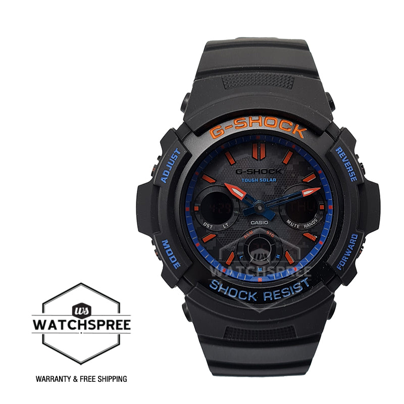 Casio G-Shock City Camouflage Series AWR-M100 Lineup Black Resin Band Watch AWRM100SCT-1A AWR-M100SCT-1A Watchspree