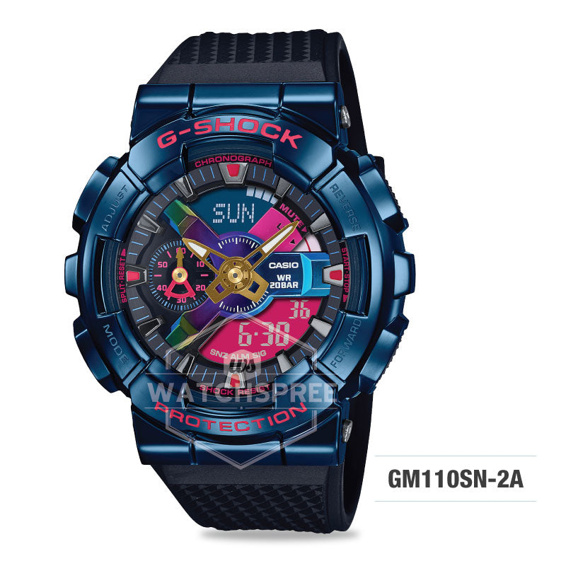 Casio G-Shock City Nightscape Series GM-110 Line-Up Black Resin Band Watch GM110SN-2A GM-110SN-2A Watchspree