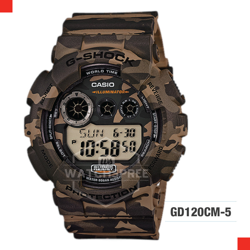 Casio G-Shock Classic Camouflage Watch GD120CM-5D Watchspree