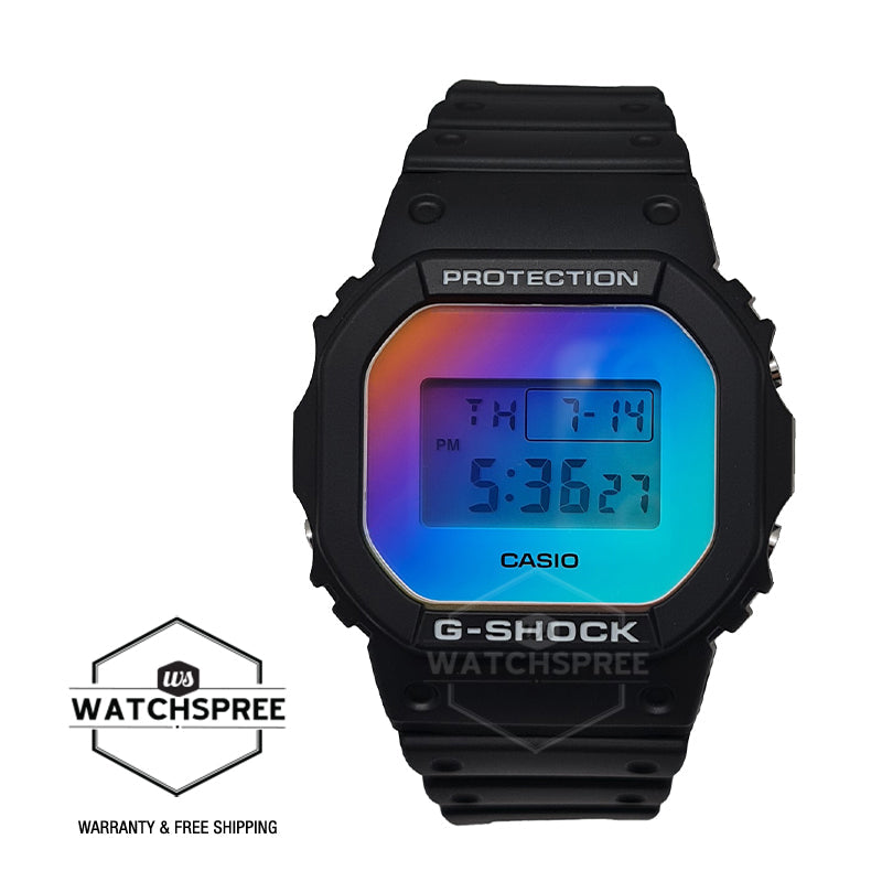 Casio G-Shock DW-5600 Lineup Black Resin Band Watch DW5600SR-1D DW-5600SR-1D DW-5600SR-1 Watchspree