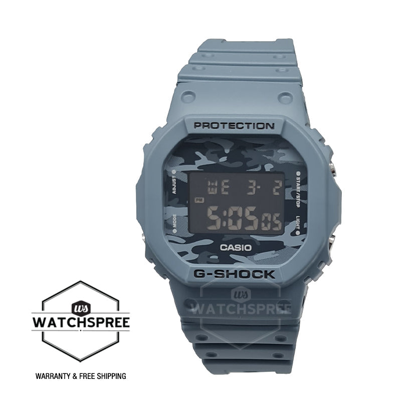 Casio G-Shock DW-5600 Lineup Blue Resin Band Watch DW5600CA-2D DW-5600CA-2D DW-5600CA-2 Watchspree