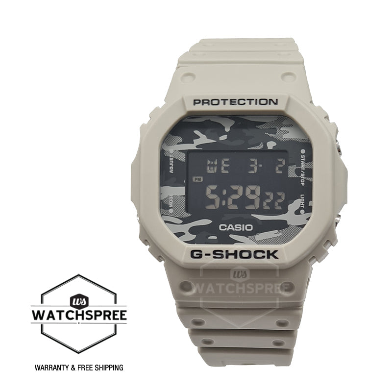Casio G-Shock DW-5600 Lineup Grey Resin Band Watch DW5600CA-8D DW-5600CA-8D DW-5600CA-8 Watchspree