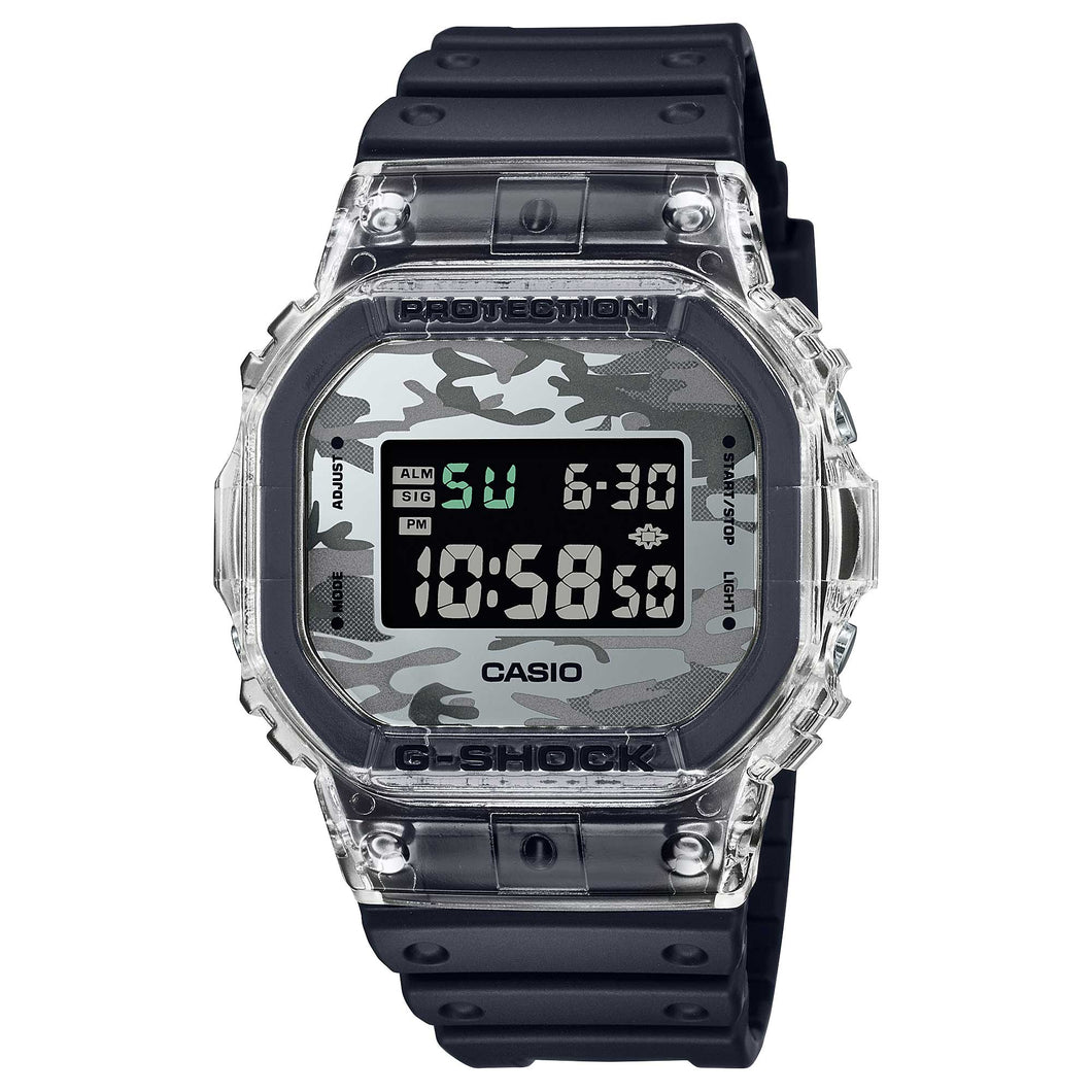 Casio G-Shock DW-5600 Lineup Neo Utility Series Camouflage Dial Black Resin Band Watch DW5600SKC-1D DW-5600SKC-1D DW-5600SKC-1 Watchspree