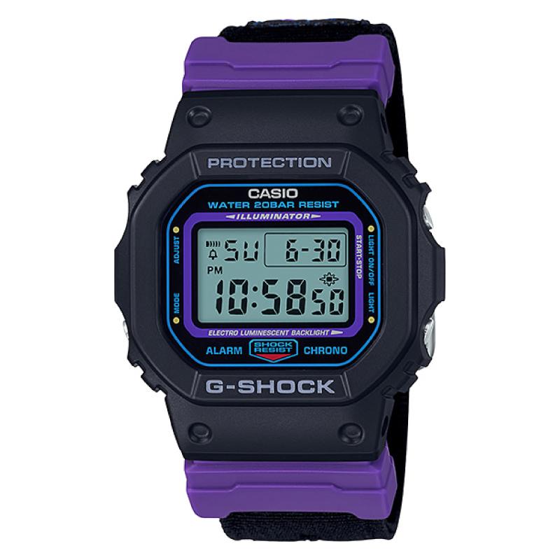 Casio G-Shock DW-5600 Lineup Special Color Models Black Cloth Band Watch DW5600THS-1D DW-5600THS-1D DW-5600THS-1 Watchspree