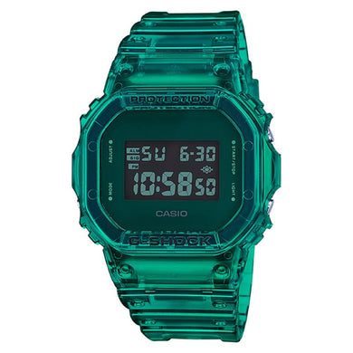 Casio G-Shock DW-5600 Lineup Special Color Models Green Semi-Transparent Resin Band Watch DW5600SB-3D DW-5600SB-3D DW-5600SB-3 Watchspree