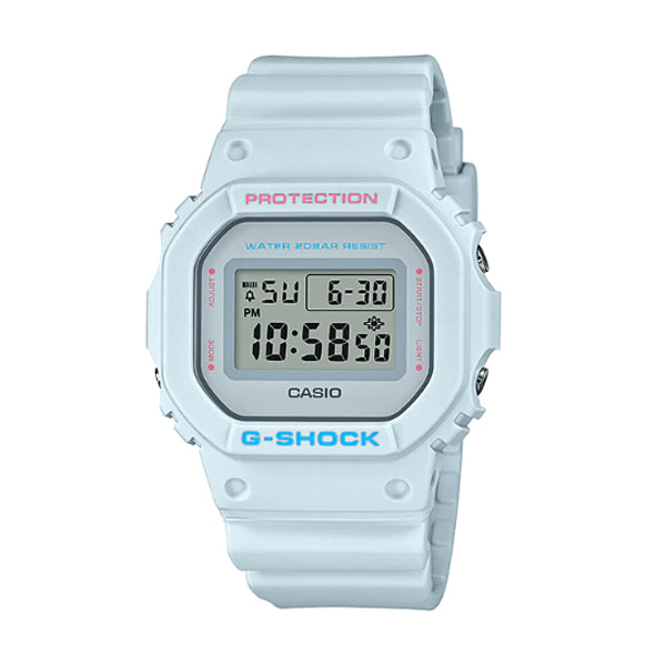 Casio G-Shock DW-5600 Lineup Special Color Models Pale Grey Resin Band Watch DW5600SC-8D DW-5600SC-8 Watchspree
