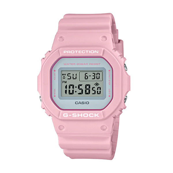 Casio G-Shock DW-5600 Lineup Special Color Models Pale Pink Resin Band Watch DW5600SC-4D DW-5600SC-4 Watchspree