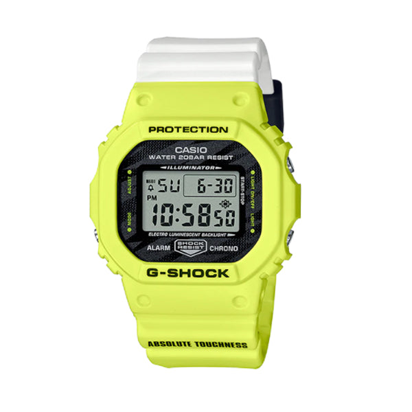 Casio G-Shock DW-5600 Lineup Special Colour Model Two Tone Resin Band Watch DW5600TGA-9D DW-5600TGA-9D DW-5600TGA-9 Watchspree