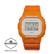 Load image into Gallery viewer, Casio G-Shock DW-5600 Lineup Summer Sea Motif Orange Resin Band With Ocean Wave Pattern Watch DW5600WS-4D DW-5600WS-4D DW-5600WS-4 Watchspree
