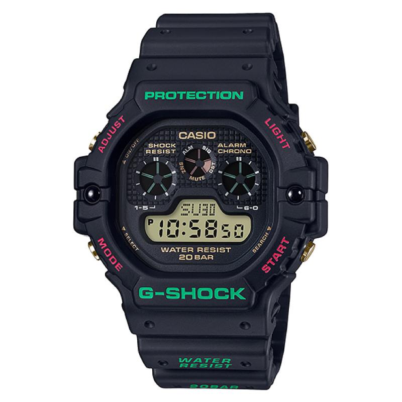 Casio G-Shock DW-5900 Lineup Special Color Models Black Resin Band Watch DW5900TH-1D DW-5900TH-1D DW-5900TH-1 Watchspree