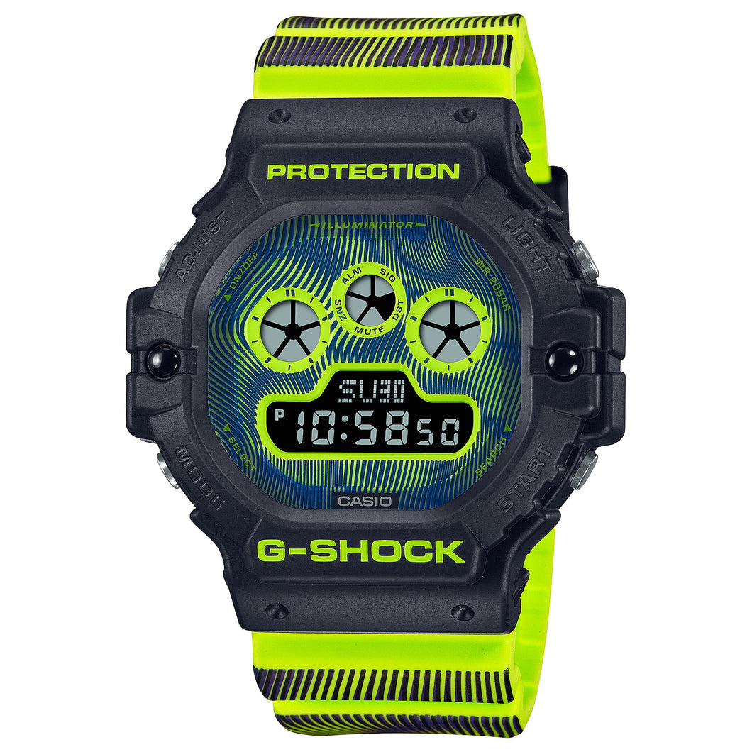 Casio G-Shock DW-5900 Lineup Time Distortion Series Multicolour Resin Band Watch DW5900TD-9D DW-5900TD-9D DW-5900TD-9 Watchspree