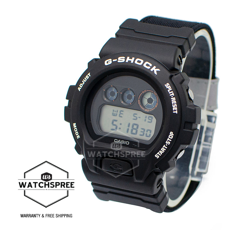Casio G-Shock DW-6900 Lineup Ciesay PLACES+FACES Collaboration Model Black Cloth Band Watch DW6900PF-1D DW-6900PF-1D DW-6900PF-1 Watchspree