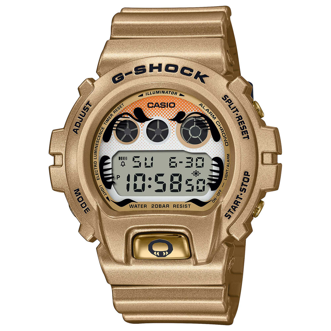 Casio G-Shock DW-6900 Lineup Daruma-Themed Gold Resin Band Watch DW6900GDA-9D DW-6900GDA-9D DW-6900GDA-9 Watchspree
