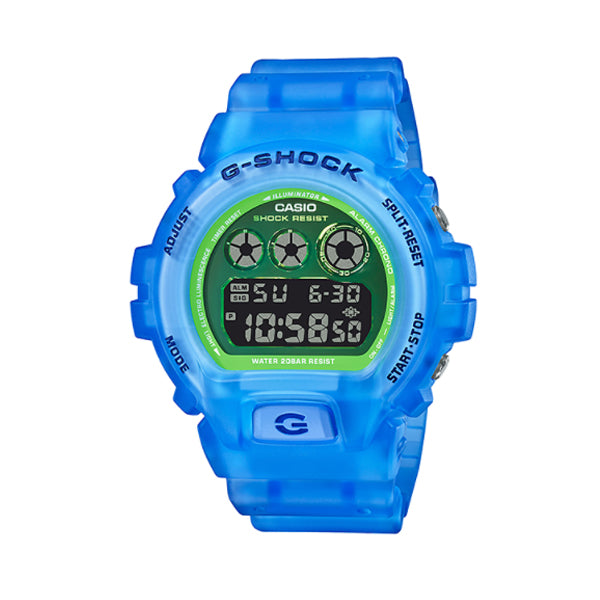 Casio G-Shock DW-6900 Lineup Special Colour Model Blue Semi-Transparent Resin Band Watch DW6900LS-2D DW-6900LS-2D DW-6900LS-2 Watchspree