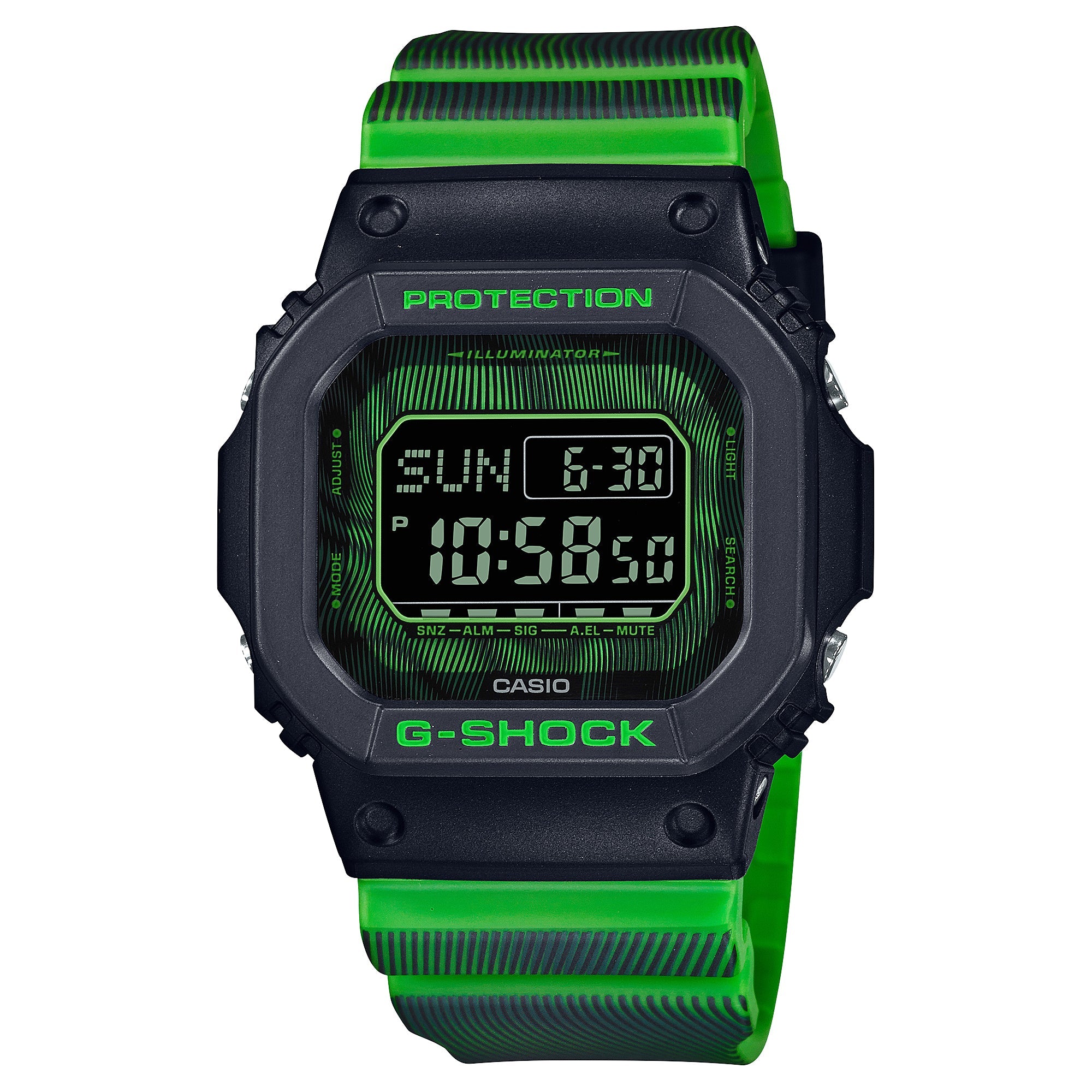 Casio G-Shock DW-D5600 Lineup Time Distortion Series Multicolour Resin Band Watch DWD5600TD-3D DW-D5600TD-3D DW-D5600TD-3 Watchspree