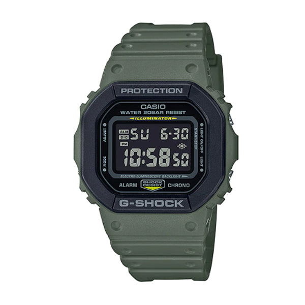 Casio G-Shock DW5600 Special Colour Series Green Resin Band Watch