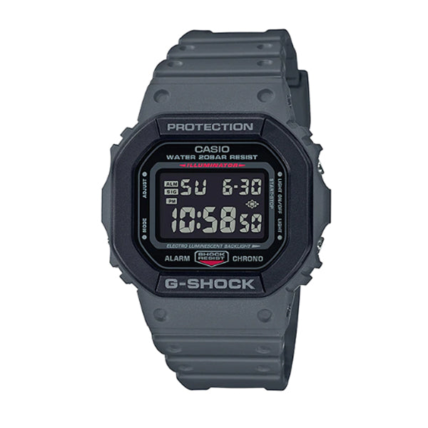 Casio G-Shock DW5600 Special Colour Series Grey Resin Band Watch DW5610SU-8D DW-5610SU-8 Watchspree