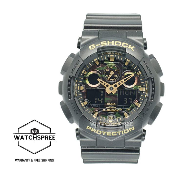 Casio G-Shock Extra Large Series Camouflage Watch GA100CF-1A9 Watchspree