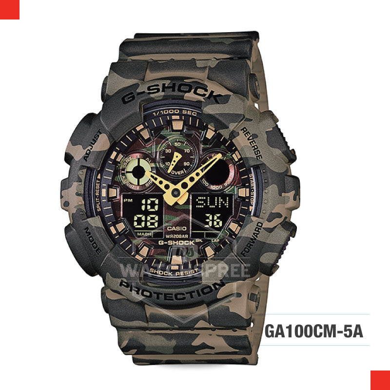 Casio G-Shock Extra Large Series Camouflage Watch GA100CM-5A Watchspree