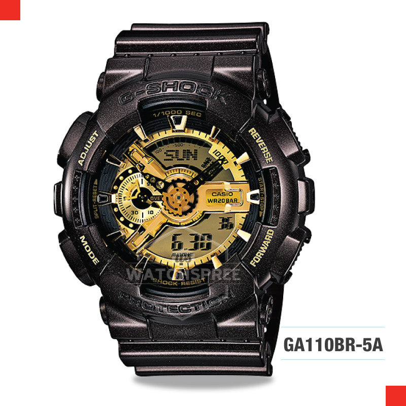 Casio G-Shock Standard Analog Digital Dark Brown Resin Watch GA110BR-5A ...