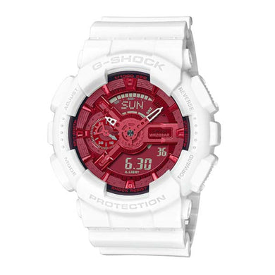 Casio G-Shock Far East Pop Series GA-110 Lineup White Resin Band Watch GA110DBR-7A GA-110DBR-7A Watchspree