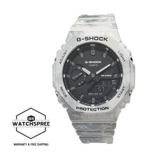 Load image into Gallery viewer, Casio G-Shock Frozen Forest Carbon Core Guard Structure White Camouflage Pattern Resin Band Watch GAE2100GC-7A GAE-2100GC-7A Watchspree
